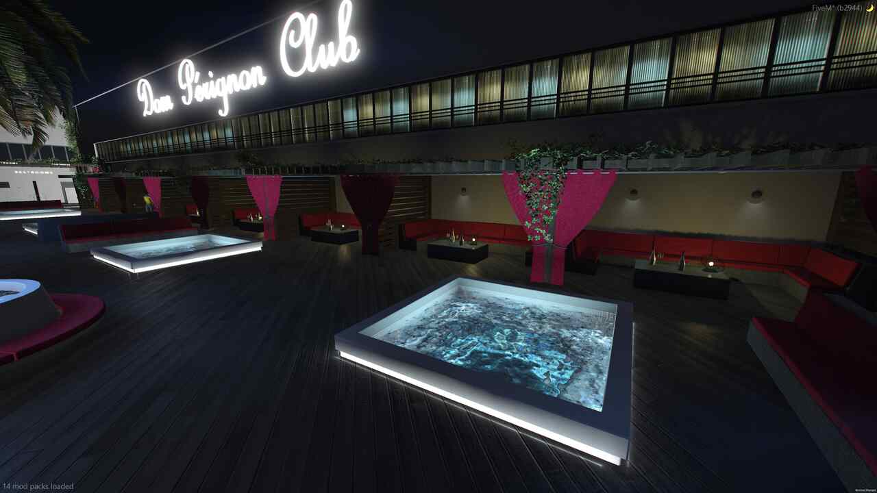 Experience the luxury of Dom Perignon club fivem in Fivem. Explore majestic mansions, beach MLOs, and more for sale and reviews